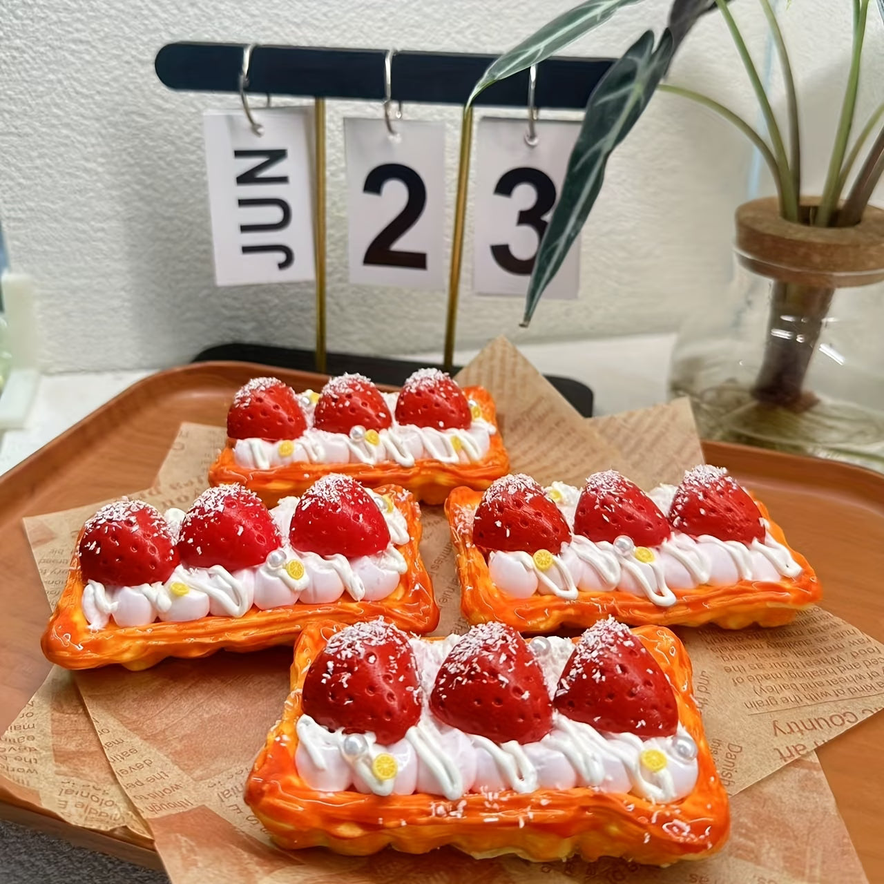 Handmade Strawberry Sauce Cream Squeeze Toy