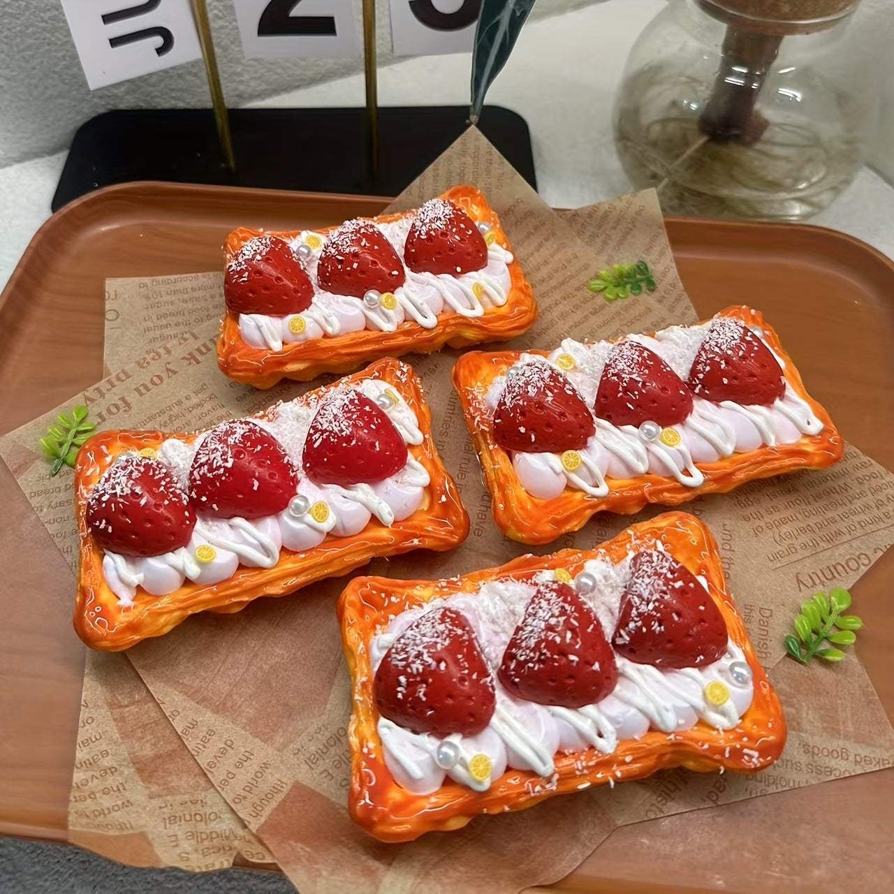 Handmade Strawberry Sauce Cream Squeeze Toy