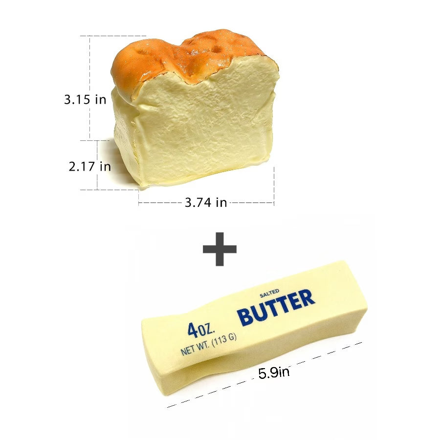 2pcs Slow-Rebound Bread And Butter Set